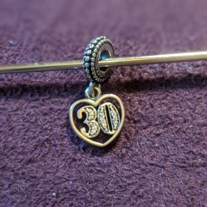 Pandora Authentic 30th Anniversary Heart Charm